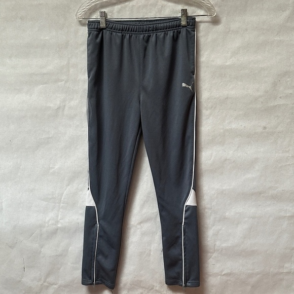 Puma Athletic Activewear Gray White Multicolor Sweatpants Joggers - Picture 2 of 8